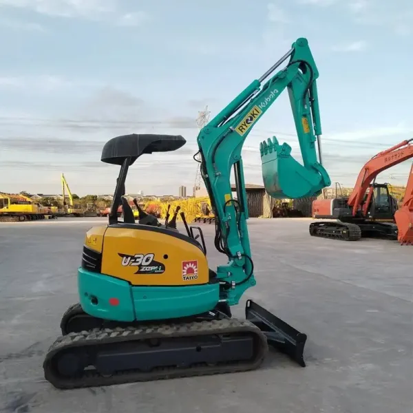 3000 KG Micro tracked Kubota U30 U35 Used Mini Excavator for Digger Remanufactured