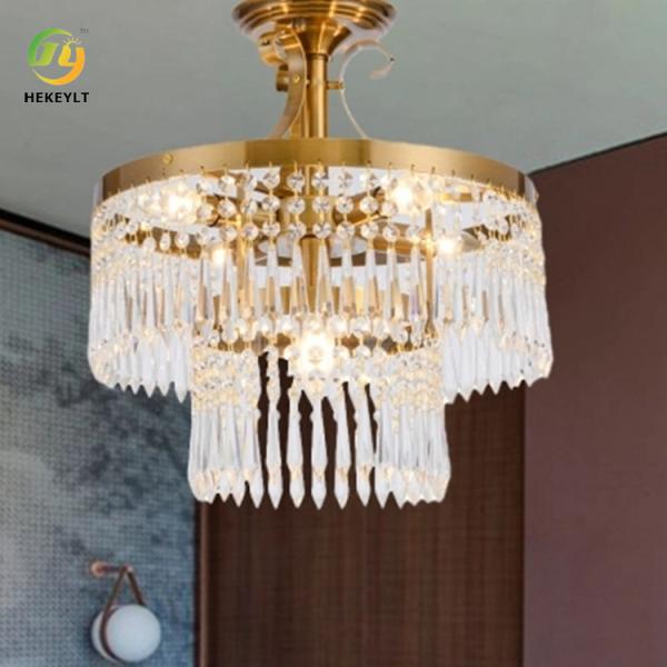 Hanging Decorative Glass Pendant Light Hotel Lobby Hall Fixture E14