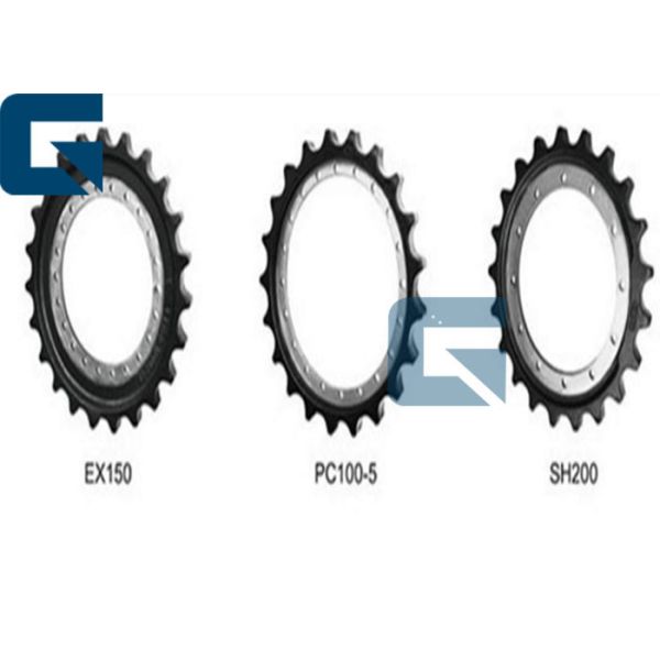 Ундеркарриаге экскаватора КОМАТСУ ПК120-6 ПК130-7 разделяет ведущую звездочку 203-27-61310