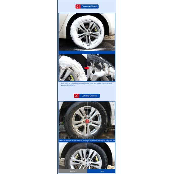 Уборщик пены цели продуктов заботы автомобиля OEM 750ml Multi для блеска автошины