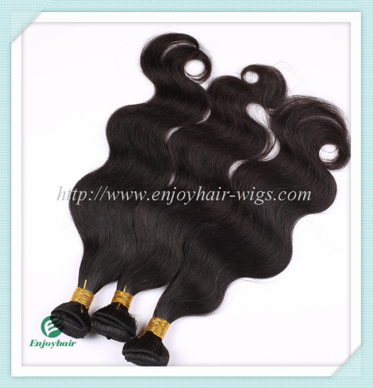 Malaysian 5A virgin hair body wave weft natural color(can be dye) 10''-26''hair extension