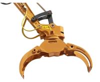 El registro hidráulico de madera giratorio ataca, excavador Timber Grab For Cat306 Sh60