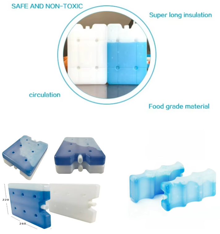 100ml 200ml 400ml 600ml PCM Ice Board Eutectic Cold Plate For Ice Cream Cart