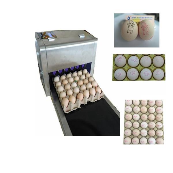 Six Nozzles At The Same Time Printing High Efficiency Eggs Ink-Jet Printing Machine