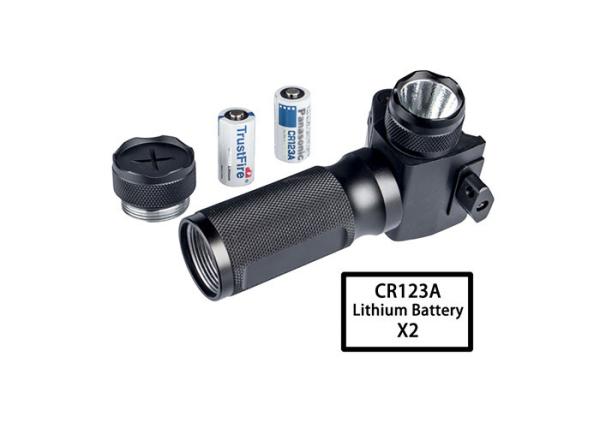 Aluminum Alloy Grip Tactical LED Flashlight 0.35kg Light Weight Concentrated Illumination