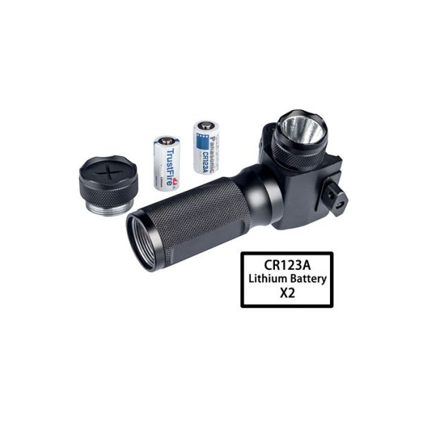 Aluminum Alloy Grip Tactical LED Flashlight 0.35kg Light Weight Concentrated Illumination