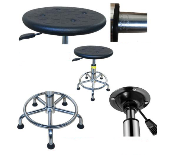 Laboratory cleanroom Anti Static Chair Retraction Stool ESD Seats Height Control