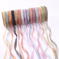 Embalagem de presentes 25mm Organza Coréia 2,5cm Sheer Wired Ribbon