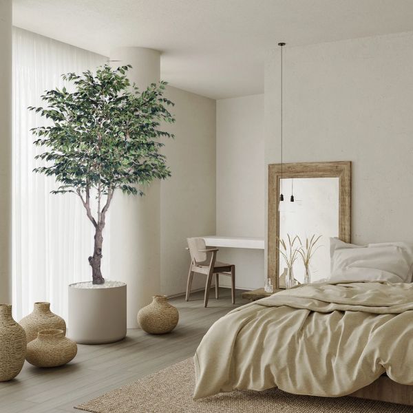 Large 280 cm 250cm Anti-Ultraviolet Large Fake Plants Banyan Tree Bonsai Plant Plastic Garden Supplies for Home Garden