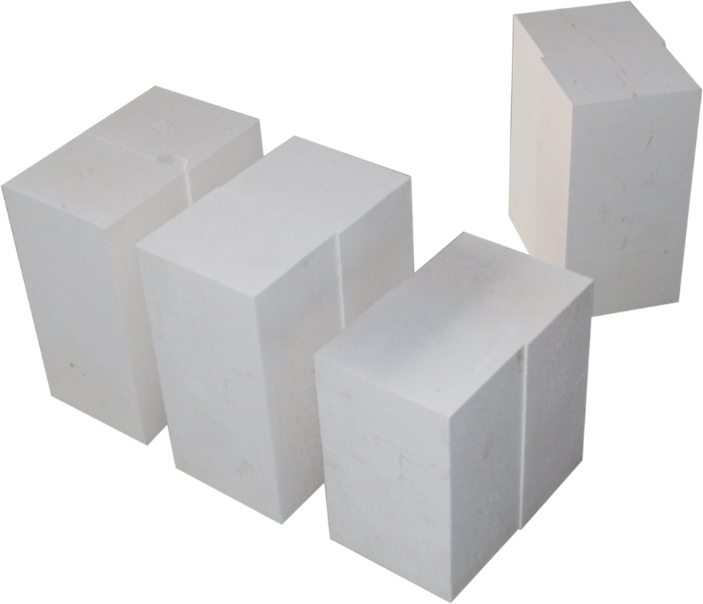 AZS Material White Color Kiln Refractory Bricks , Heat Resistant Insulating Fire Brick