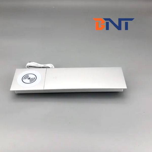 Integrate with wireless charging office power data desktop socket outlet