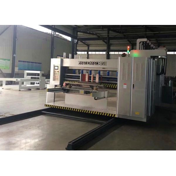 Automatic Feeder Corrugated Box Flexo Printer Slotter Die Cutter Stripping Stacker Machine