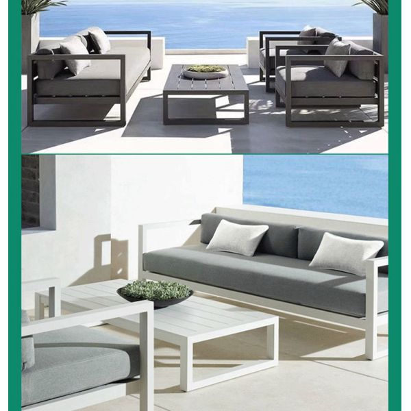 Sofa Garden Sets Waterproof Sunscreen Leisure Seat Supplier Outdoor Aluminum Furniture Set