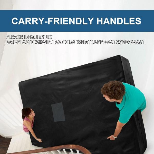 Mattress Bag Twin Extra Long, Mattress Bags For Moving XL, Waterproof Mattress Storage Bag Handles For Easy Movin
