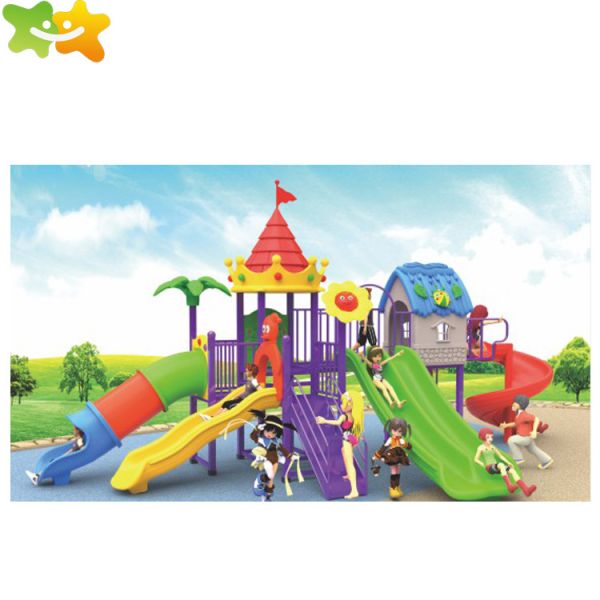 Garden Backyard Plastic Playground Slide Outdoor Children'S Plastic Swing Slide