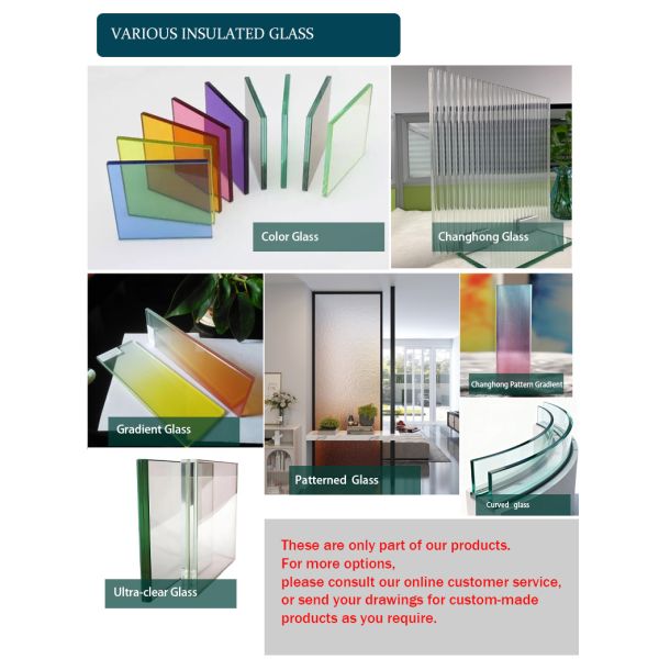 Transparent Double‑Glazed Insulated Glass Windows, Heat‑Insulating & Noise‑Reducing