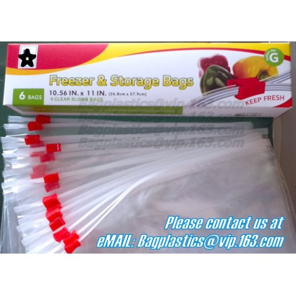 resealable, reclosable trasnparent freezer plastic k bag, Reclosable Grip Zip Smell