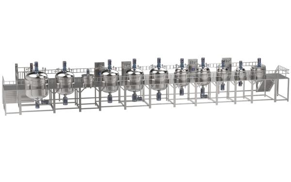 Industrial Homogenizer Toothpaste Making Machine With High Shear Mixer