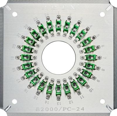 E2000PC24 Polishing Jigs/Holders 24 Ports E2000/PC Fiber Optic Patch Cord Connectors Tip Grinding