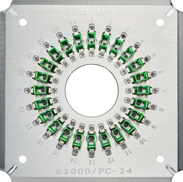 E2000PC24 Polishing Jigs/Holders 24 Ports E2000/PC Fiber Optic Patch Cord Connectors Tip Grinding