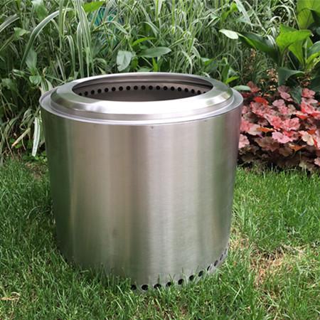 14 Inch BBQ Smokeless Outdoor Fire Pit Stainless Steel Stove