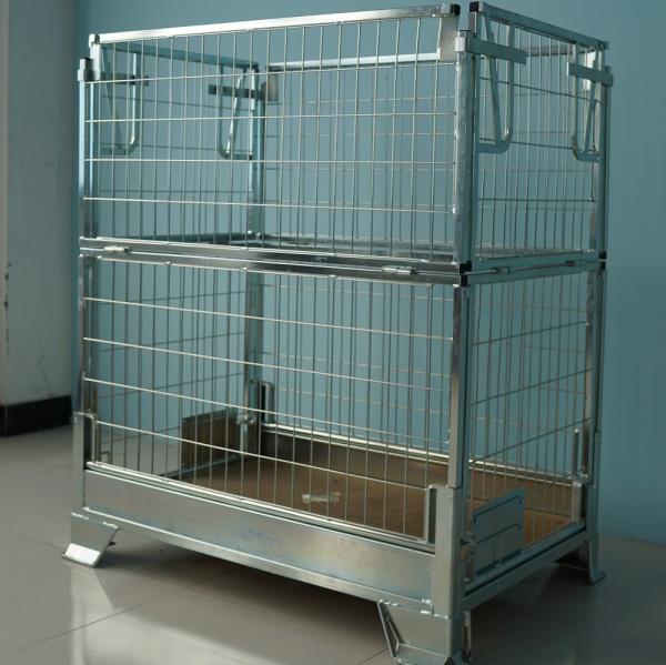 Finissage électrique de zinc en métal de stockage de capacité portative durable de la cage 1000kgs