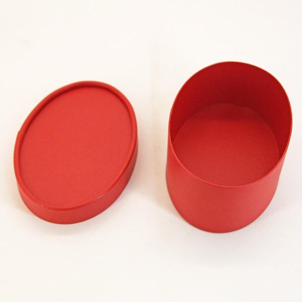 Luxury Red Cardboard Paperboard Oval Paper Gift Box Kraft Packaging