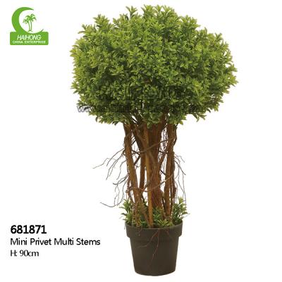 Anti árvore artificial estética de desvanecimento do Topiary de H90cm para o restaurante