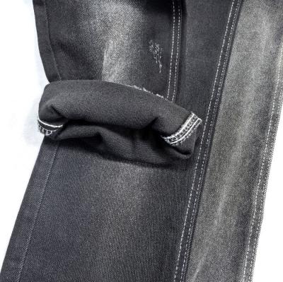 Denim Jeans Material Super Soft Stretch Dual-core Right Twill Black Denim Fabric 10 oz JSD3078A Jeans Clothing Fabric