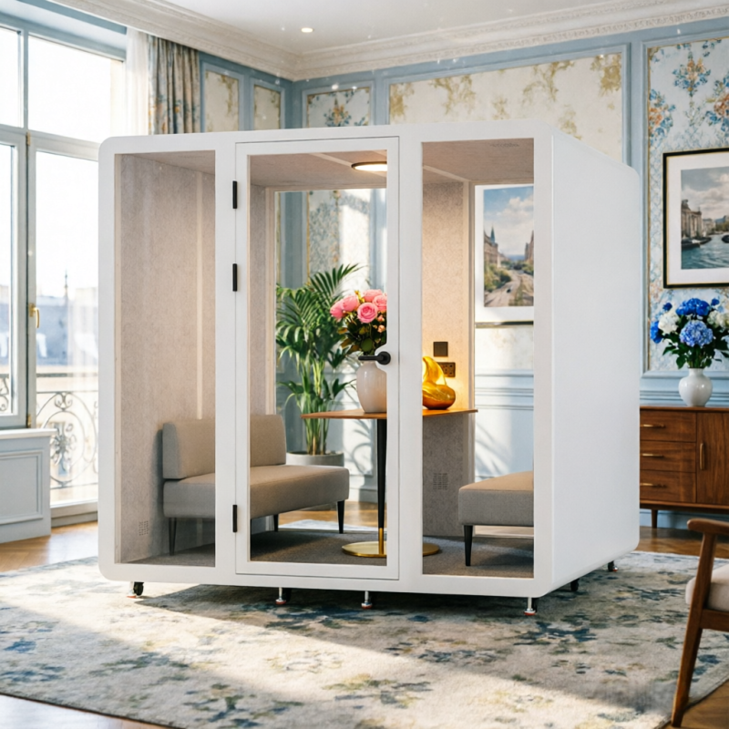Soundproof Booth Office Pod with 35±5dB Sound Insulation 5 Year Warranty and No Tools Required Assembly