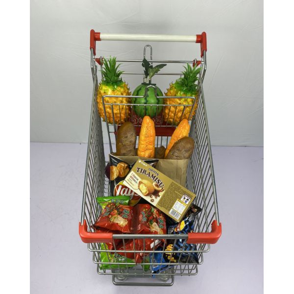 Carro de compras ruso regular del supermercado del estilo 125L con las ruedas de la PU