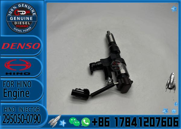 New Hino Denso Diesel Common Rail Fuel Injector 23670-E0530 295050-0790 For HINO Excavator J08E 700 Series Engine