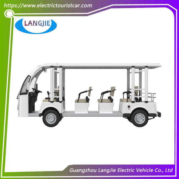 11 Seats Low Speed Electric Vehicles 72V 7.5KW  Mini Electric Sightseeing Car For Resort Car