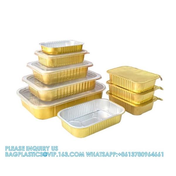 3500ml/7.5LB, Sturdy Aluminum Foil Pans With Lids For Cooking, Baking, Reheating, Freezer, Oven, Recyclable