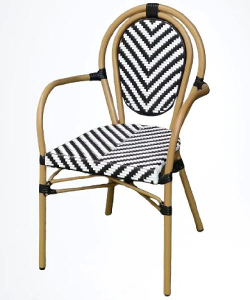 Bamboo outdoor furniture luxury hotel resort balcony Bamboo Garden Chairs bamboo outdoor stacking chairs---YS5615