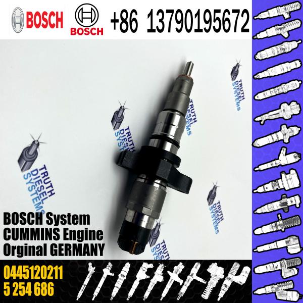 Bec commun 5 d'injection du rail de l'injecteur de gazole 0445120212 0445120211 de haute qualité 254 686 5 255 184 pour Cummins