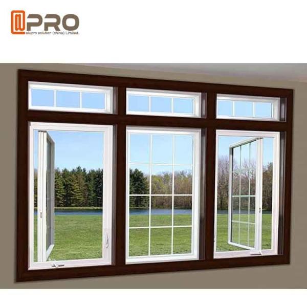 Water - Proof Aluminium Flush Casement Windows Powder Coating Thickness 1.0-2.0mm modern casement windows