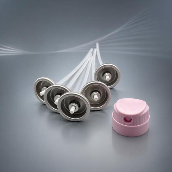 Clog-Free Dry Shampoo Aerosol Spray Valve with Wide-Passage Orifice for Residue-Free Performance