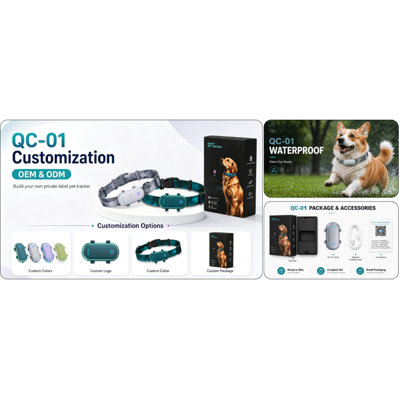 GPS Pet Collar with Electronic Fence, Location History and App Control