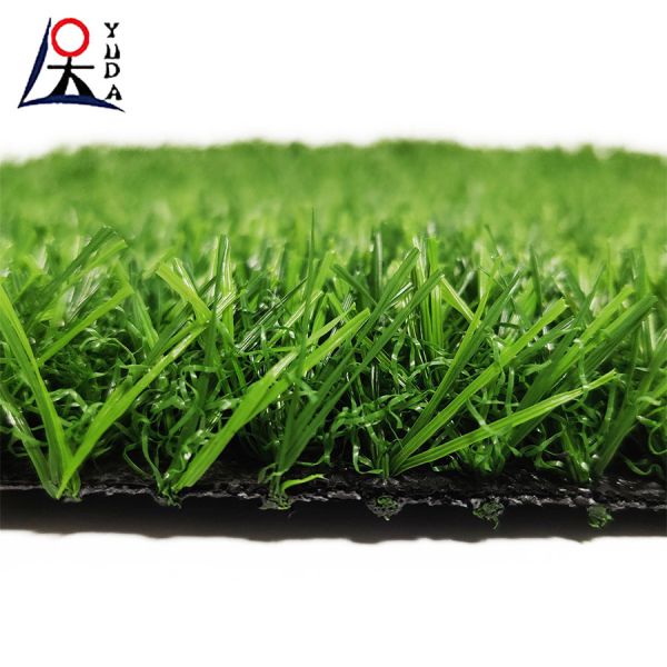Green Synthetic Grass Turf Landscaping For Weatherproof Outdoor Plastic Lawn Mat