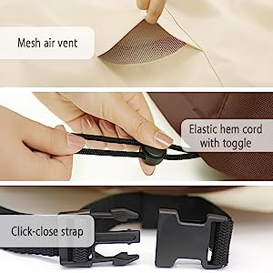 Furniture Cover 600D Waterproof Large Heavy Duty Outdoor Furniture Set Covers with Anti-UV and Wind-Proof Suitable