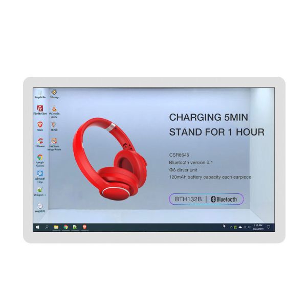 75 inch Indoor 3D Hologram Interactive Touch Screen LCD Transparent Box for Retail Store Elevator Airport Education Showcase