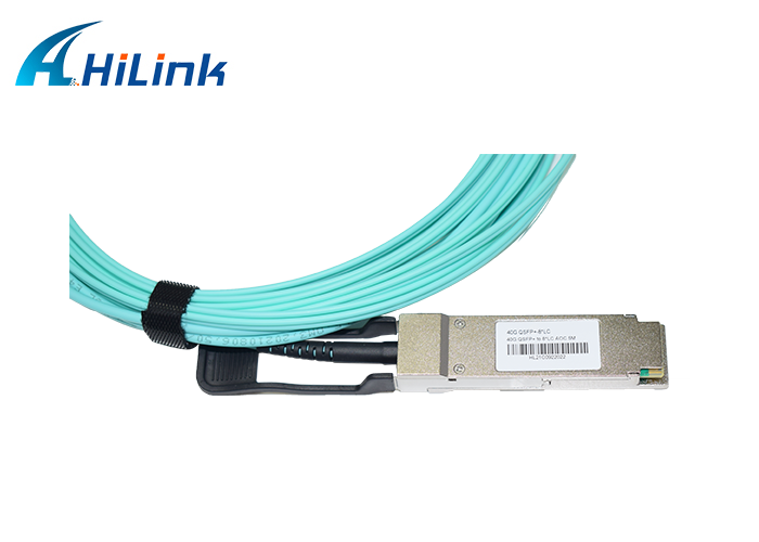 40G QSFP+ к массиву оптического кабеля 5M AOC VCSEL соединителей 8x LC активному