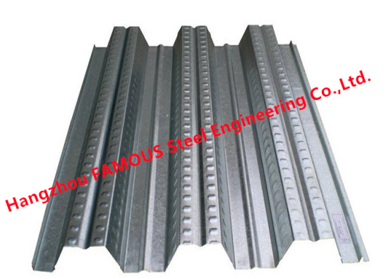 Fuerza de sustentación del metal de Q345 0.8-1.5m m alta del Decking acanalado del piso