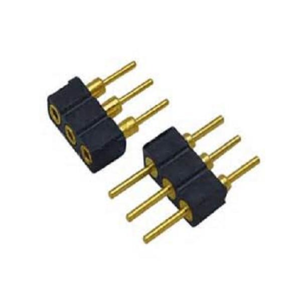 Waterproof 3 Pin Battery Connector , Spring Probes Pogo Pins RoHS Compliant