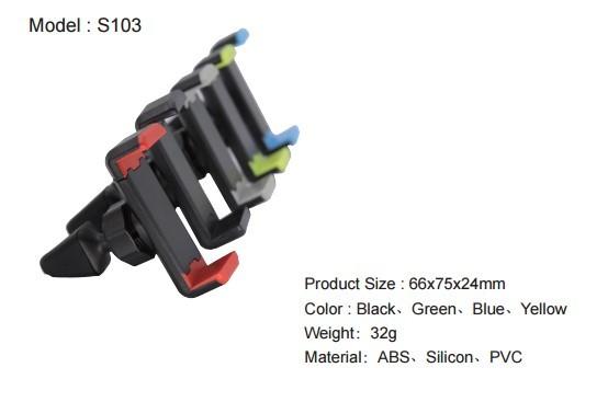 32 G Weight Cell Phone Car Mount Air Vent Car Mount Holder With Silicon Clip