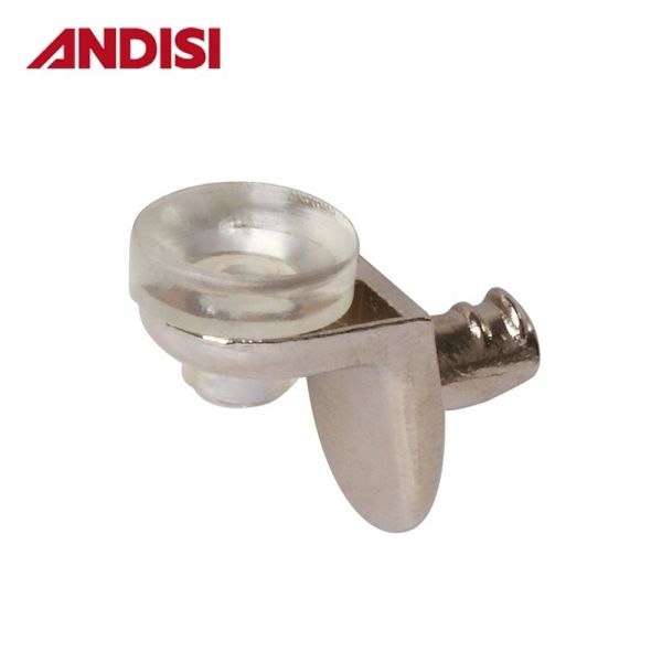 Zinc Alloy Glass Clip Clamp Bracket Holder for Cabinet Shelf Other Furniture Hardware