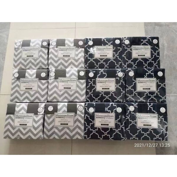 100% de poliéster Imprimido de tejido de microfibra ropa de cama Conjunto de 6 para el Hospital de la escuela de casa Hotel