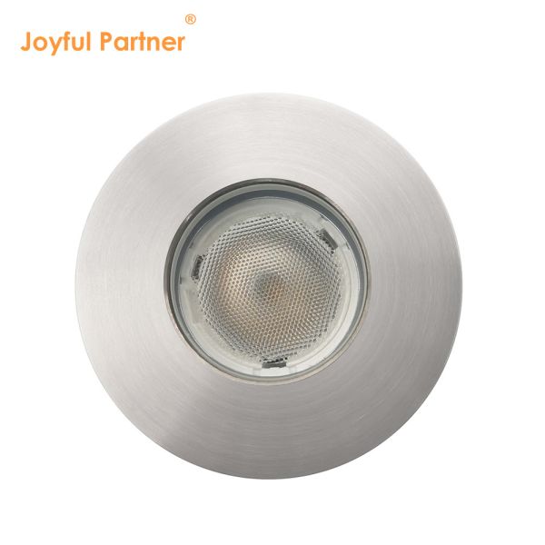 Lumière d'enterrement à LED en acier inoxydable 316 1w 2w 3w DC 24v avec boîte arrière en plastique pour l'aménagement paysager
