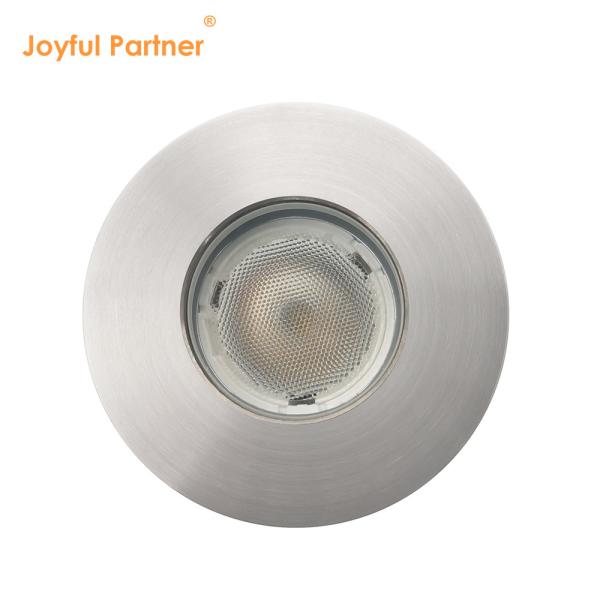 Luz de enterro LED de aço inoxidável 316 1w 2w 3w DC 24v com caixa traseira de plástico para paisagismo